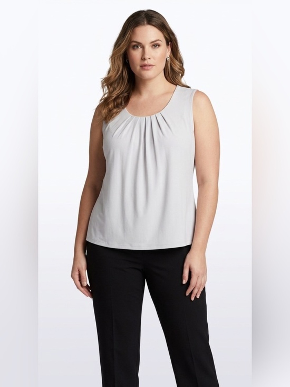 Jones Studio | White Sleeveless Top